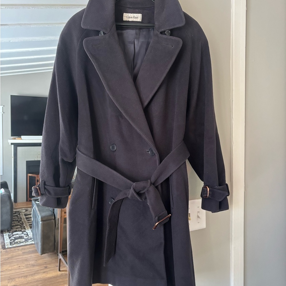 Calvin Klein Black Trench Coat